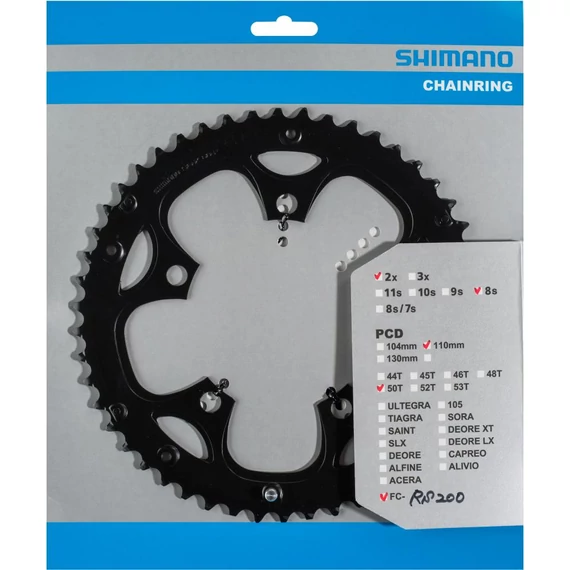 Shimano lánckerék 50f fc-rs200 kerékpáros