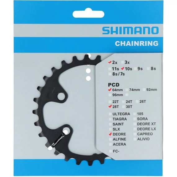 Shimano fc-m6000-2 chainring 28t bg kerékpáros