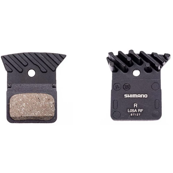 Shimano L05A-RF RESIN hűtőbordás tárcsafék fékbetét fékpofa organikus műgyantás