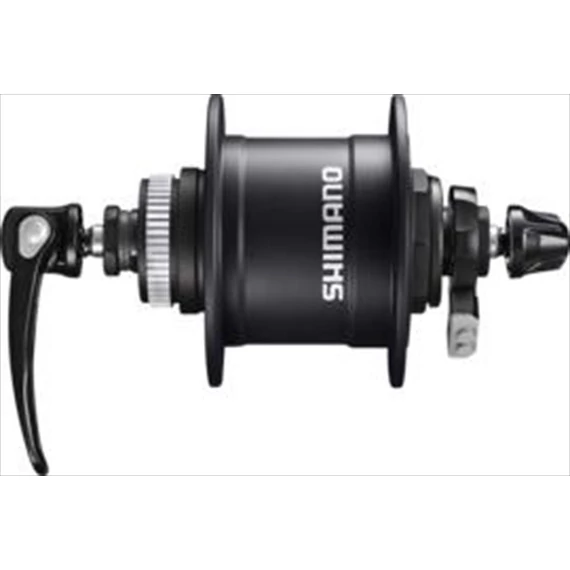 Shimano első agy dinamós alivio 32l qr fekete tárcsafék center lock 1.5w kerékpáros