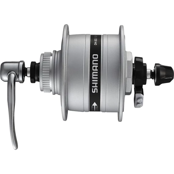 Shimano első agy dinamós nexus 36l anyás ezüst tárcsafék center lock 3.0w smdh10 kerékpáros