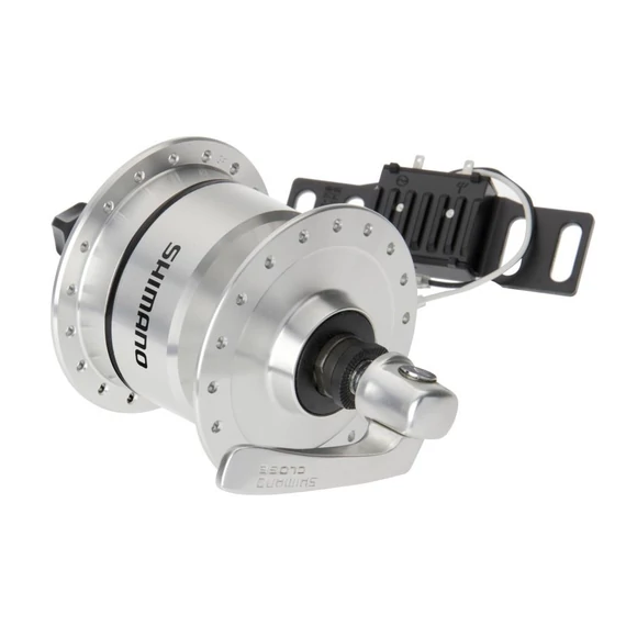 Shimano első agy dinamós nexus 36l qr ezüst abroncsfék 3.0w smdh10 kerékpáros