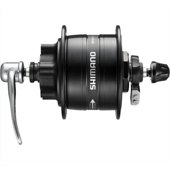 Shimano első agy dinamós nexus 36l qr fekete tárcsafék 6-csavaros 3.0w smdh10 kerékpáros