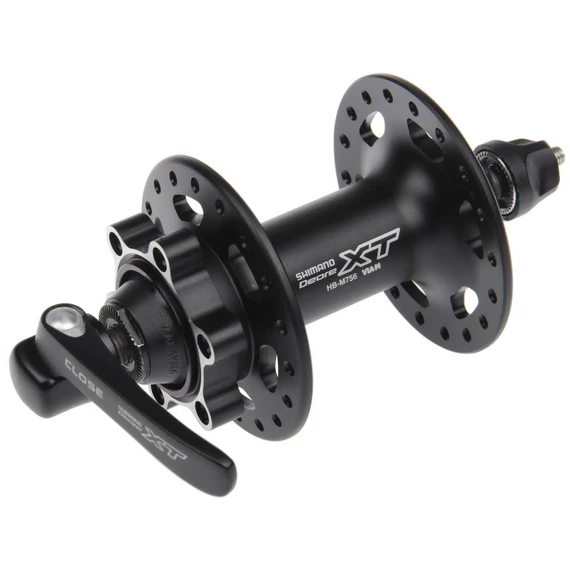 Shimano első agy xt 32l fekete tárcsafék 6-csavaros qr 100mm  kerékpáros