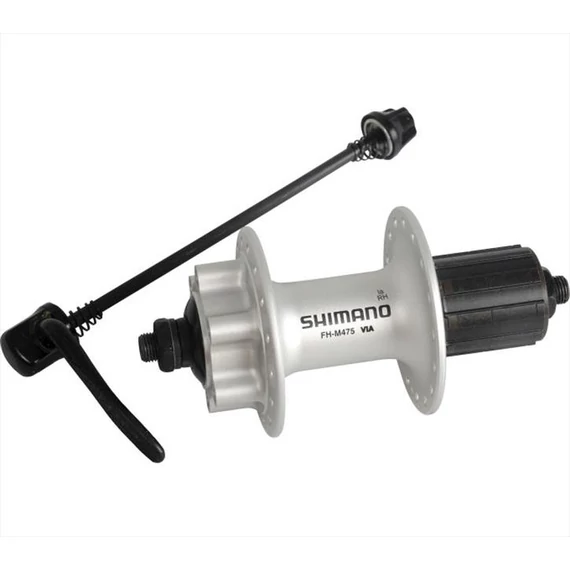 Shimano hátsó agy deore 32l ezüst 8/9/10-es tárcsafék 6-csavaros qr 135mm  kerékpáros