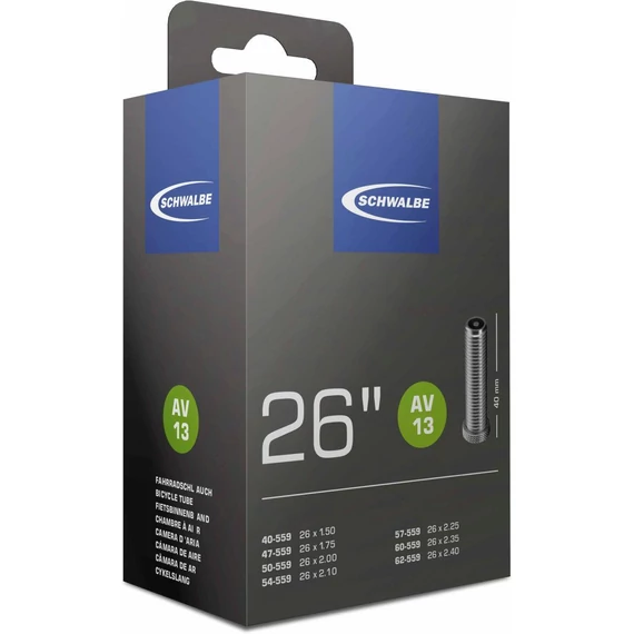 Schwalbe belső 26 av13 26x150-240 40mm 190g  kerékpáros