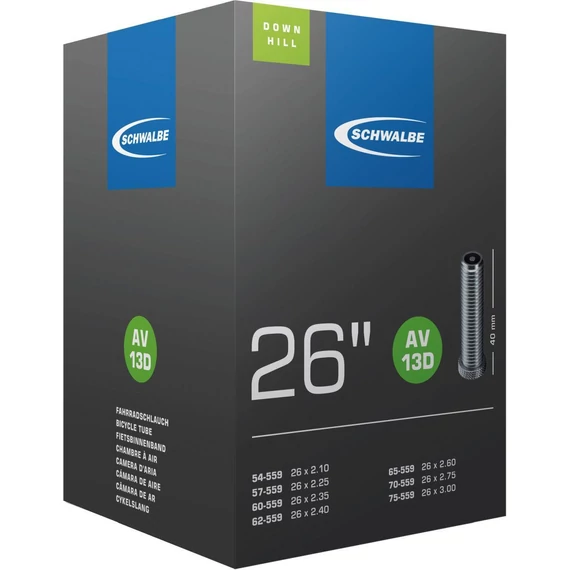 Schwalbe belső 26 av13d 26x210-300 downhill 40mm 290g  kerékpáros