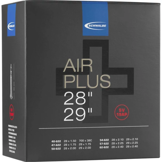Schwalbe belső 29 sv19 ap 29x150-240 air plus 40mm 320 g  kerékpáros