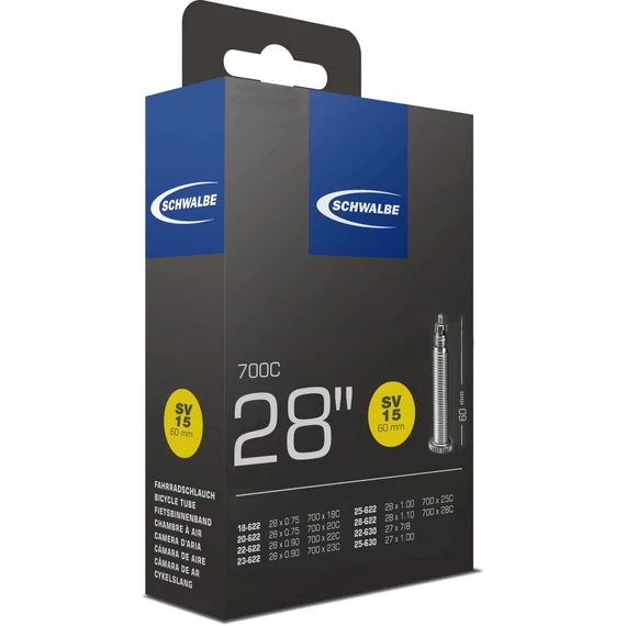 Schwalbe belső 622 sv15 622/630-18/28 60mm 105g 60mm  kerékpáros