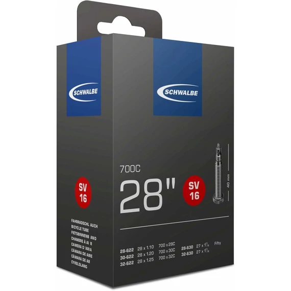 Schwalbe belső 622 sv16 622/630-28/32 40mm 115g  kerékpáros