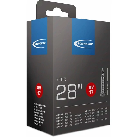 Schwalbe belső 622 sv17 622/635-28/47 40mm 150g  kerékpáros