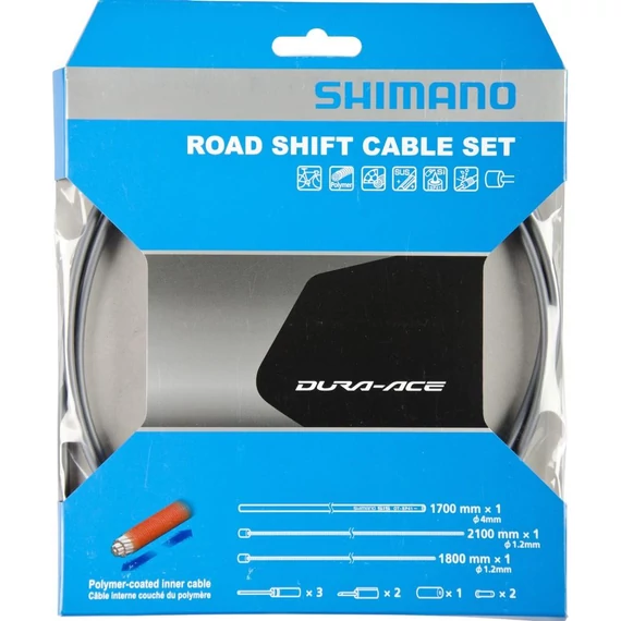 Shimano bowden szett váltó országúti polymer szürke kerékpáros