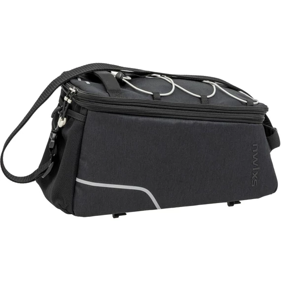 NewLooxs csomagtartó táska sports trunkbag small fekete 13l rackt. 345x18x20cm kerékpáros