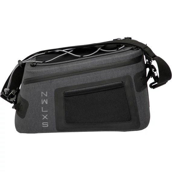 NewLooxs csomagtartó táska trunkbag varo szürke 15l 27x19x22cm kerékpáros