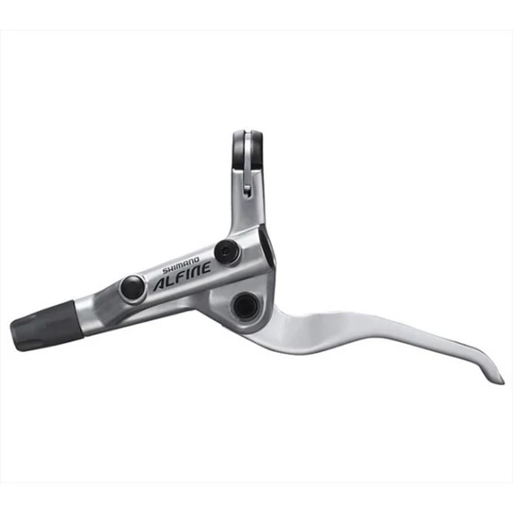 Shimano fékkar bal alfine egyenes 2-ujjas tárcsafék hidraulikus ezüst kerékpáros