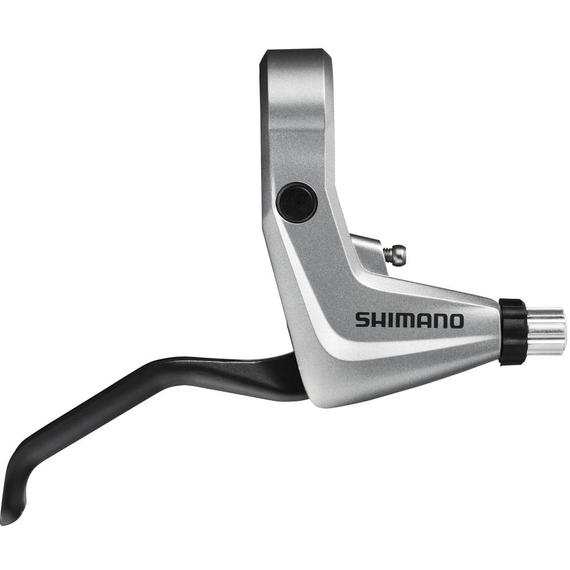 Shimano fékkar bal alivio egyenes 2-ujjas v-fék bowdenes ezüst kerékpáros