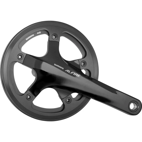 Shimano hajtómű alfine 170mm-42f integrált fekete hg egyes hollowtech 2 lv +bb kerékpáros