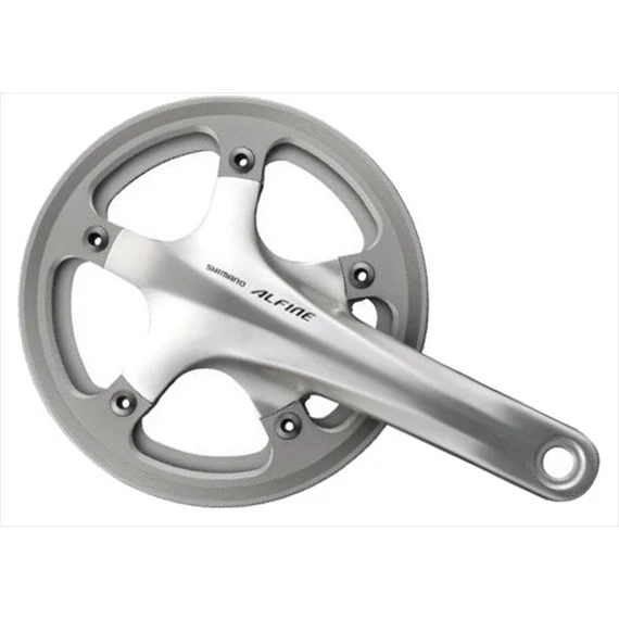 Shimano hajtómű alfine 170mm-45f integrált ezüst hg egyes hollowtech 2 lv +bb kerékpáros