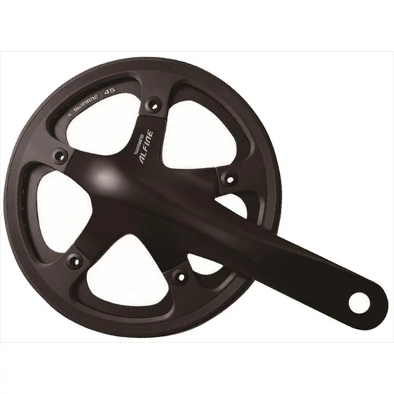 Shimano hajtómű alfine 170mm-45f integrált fekete hg egyes hollowtech 2 lv +bb kerékpáros