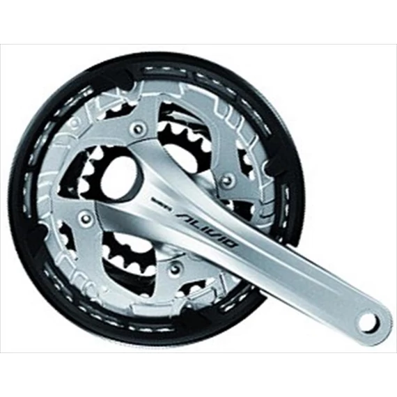 Shimano hajtómű alivio 170mm-44x32x22f integrált fekete hg 9-es lv kerékpáros