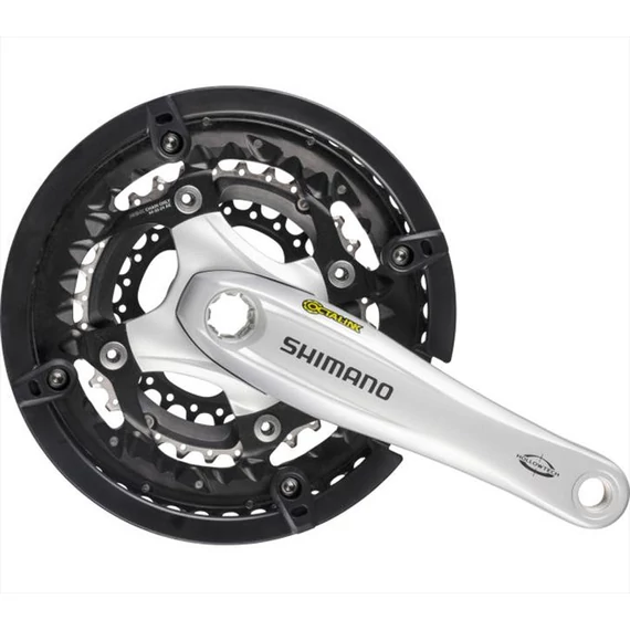 Shimano hajtómű deore 170mm-44x32x24f octalink ezüst hg-x 10-es hollowtech lv kerékpáros