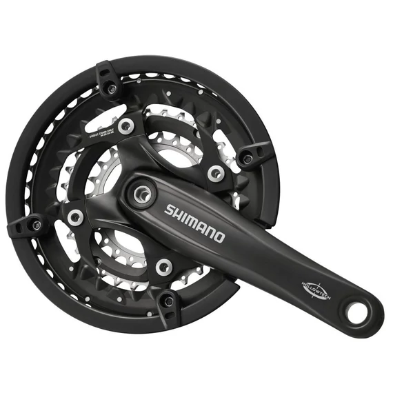 Shimano hajtómű deore 170mm-44x32x24f octalink fekete hg-x 10-es hollowtech lv kerékpáros