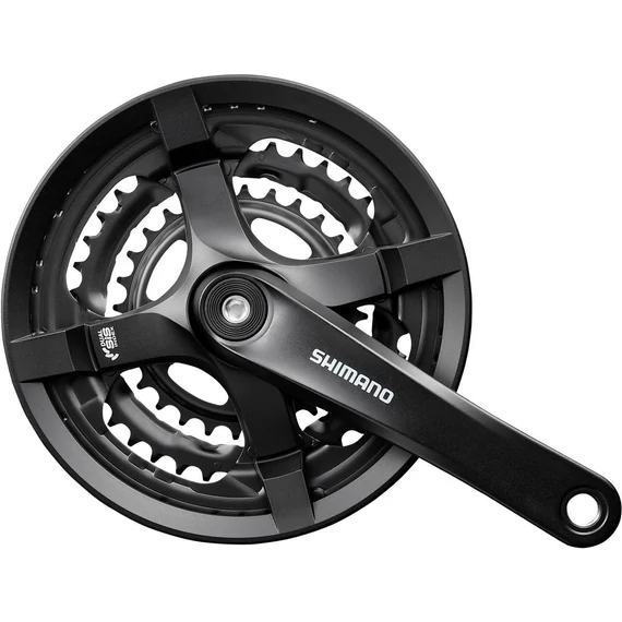 Shimano hajtómű ty 175mm-48x38x28f négyszögtengelyes fekete hg 6/7/8-as lv kerékpáros