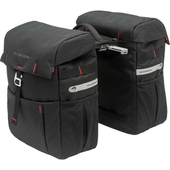 NewLooxs kerékpáros táska vigo dupla vigo fekete 37l mik 31x15x40cm(x2)