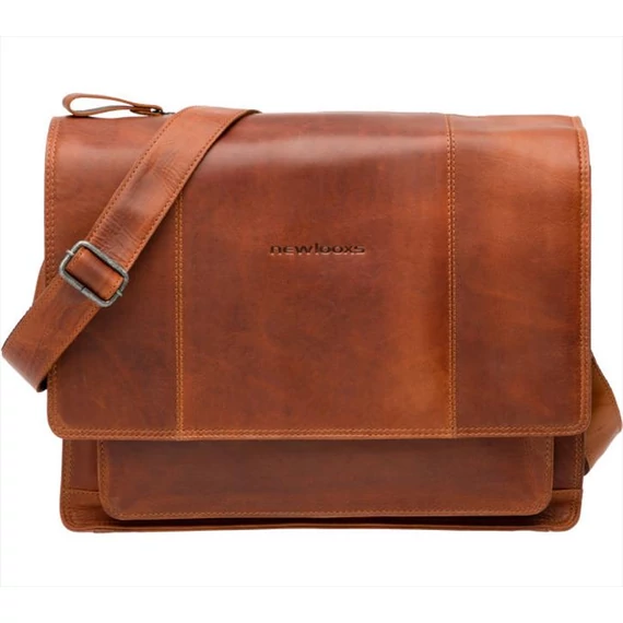 NewLooxs kézitáska fellini leather konyak 18l 40x15x32cm kerékpáros