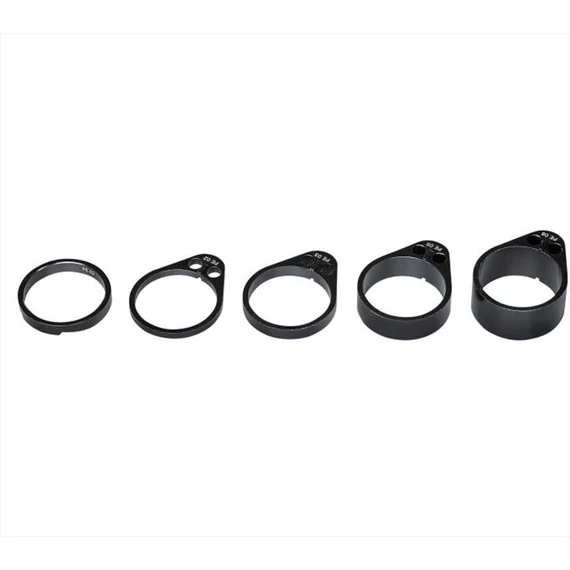PRO kormánycsapágy hézagoló 1-1/8" vibe alloy 3mm-5mm-10mm-15mm fekete kerékpáros