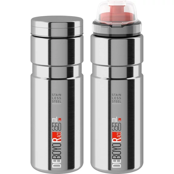 Elite kulacs deboyo race thermo acél 12 órás cserélhető kupakkal 550ml 265g kerékpáros