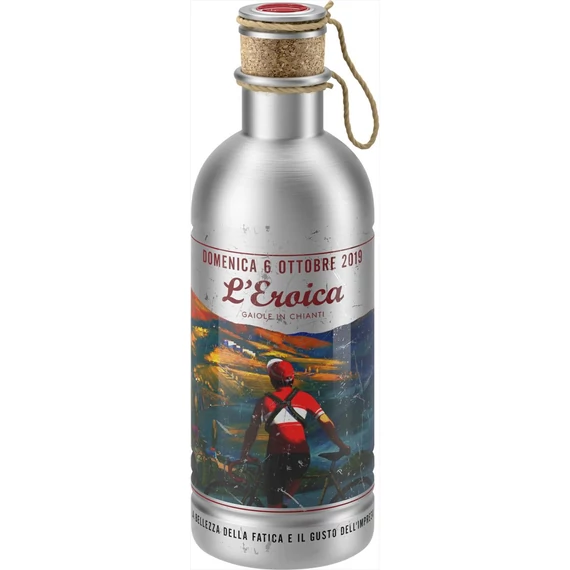 Elite kulacs eroica alu vintage 6 ottobre parafadugós 600ml 120g kerékpáros