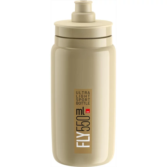 Elite kulacs fly bézs/barna logó 550ml 54g kerékpáros
