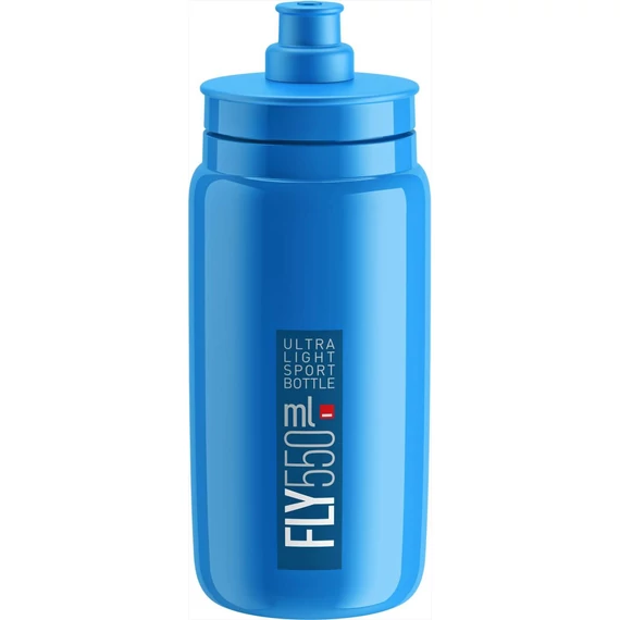 Elite kulacs fly kék/olasz csíkkal/kék logó 550ml 54g kerékpáros
