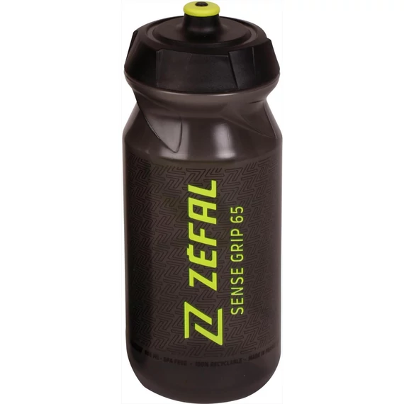 Zefal kulacs sense grip - 650ml menetes fekete/sárga kerékpáros