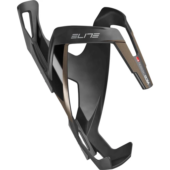 Elite kulacstartó vico carbon karbon/bronz logó matt 23g kerékpáros