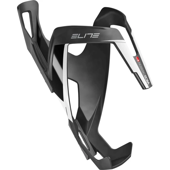 Elite kulacstartó vico carbon karbon/fehér logó matt 23g kerékpáros