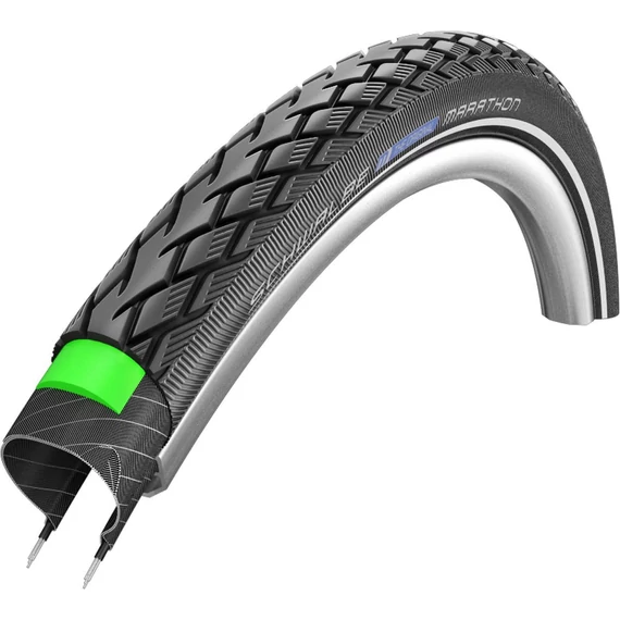Schwalbe külső 24x175(507-47) marathon perf hs420 green ec reflex csík tw 800g  kerékpáros