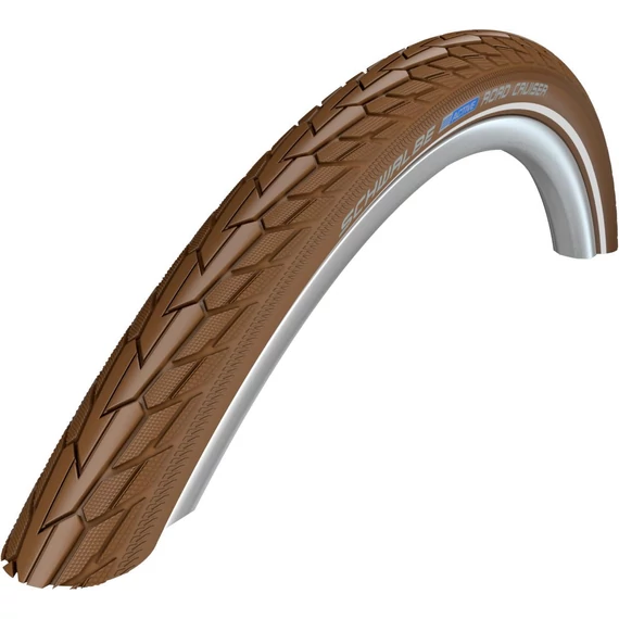 Schwalbe külső 622-42(28x160) road cruiser act hs484 kg sbc reflex csík barna tw 705g  kerékpáros