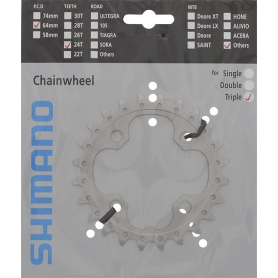 Shimano lánckerék 24f fct551 24f-ae kerékpáros