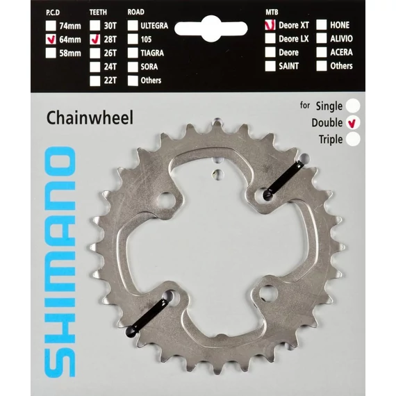 Shimano lánckerék 28f fcm785 kerékpáros