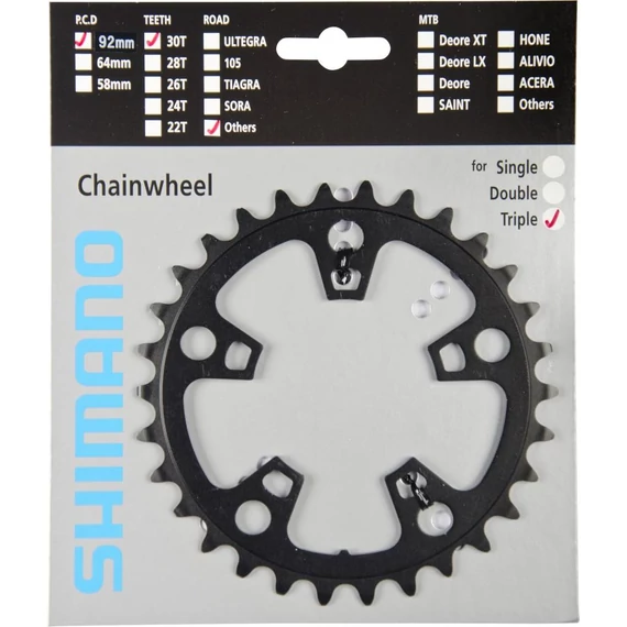 Shimano lánckerék 30f fc4603 fekete kerékpáros