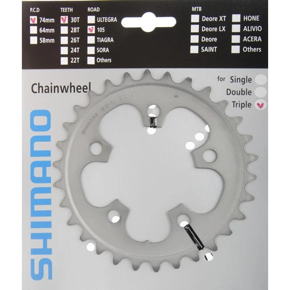 Shimano lánckerék 30f fc5703s 30f ezüst kerékpáros