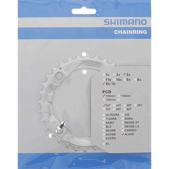 Shimano lánckerék 32f fcm415 32f ezüst kerékpáros