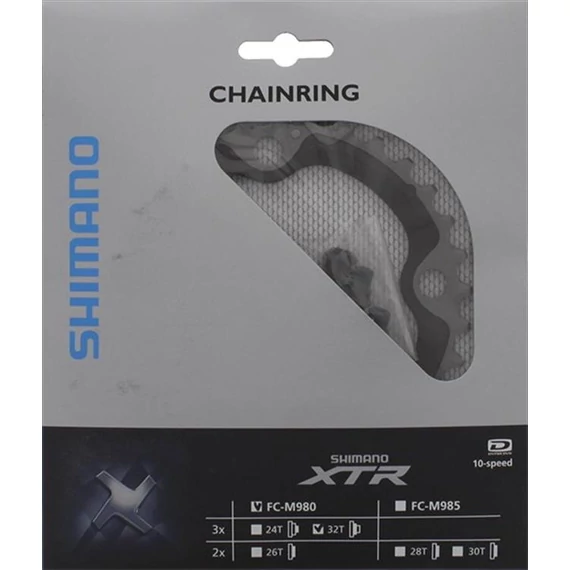 Shimano lánckerék 32f fcm980 32f-ae(b-type) w/fixing bolt 4pcs. kerékpáros