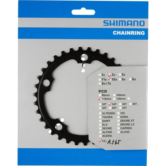 Shimano lánckerék 34f fcr565 34f fekete kerékpáros