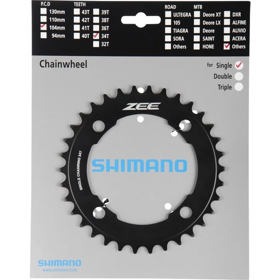 Shimano lánckerék 34f zee 104 kerékpáros