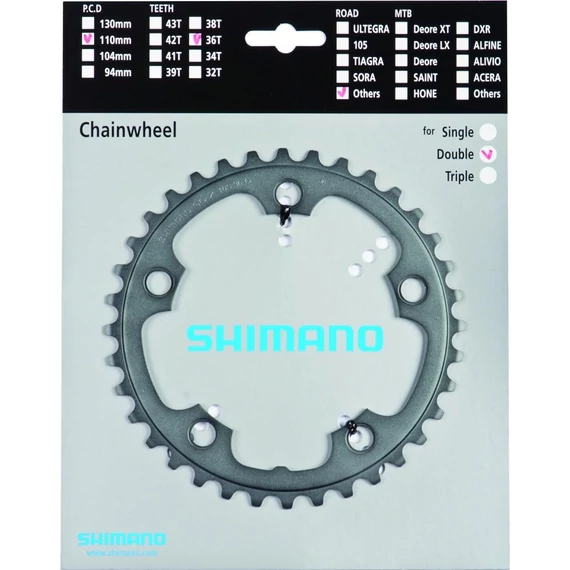 Shimano lánckerék 36f fccx70 kerékpáros
