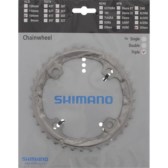 Shimano lánckerék 36f fct551 36f -al 10s kerékpáros