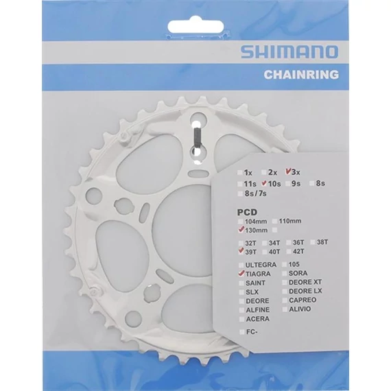 Shimano lánckerék 39f fc4603 ezüst 10-es kerékpáros